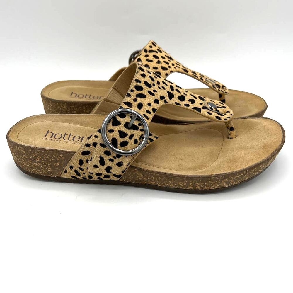 Hotter Animal Print Sandals